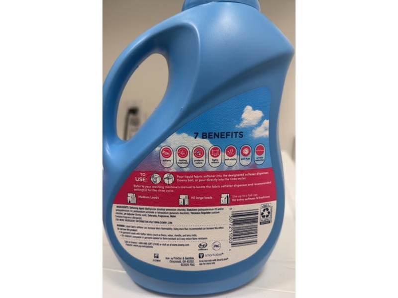 Downy Soft 2 In 1 Fabric Softener, April Fresh, 120 Loads, 88 fl oz/2.63 L