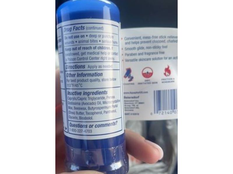 Aquaphor Healing Balm Stick, Avocado Oil & Shea Butter, 0.65 oz/18.4 g