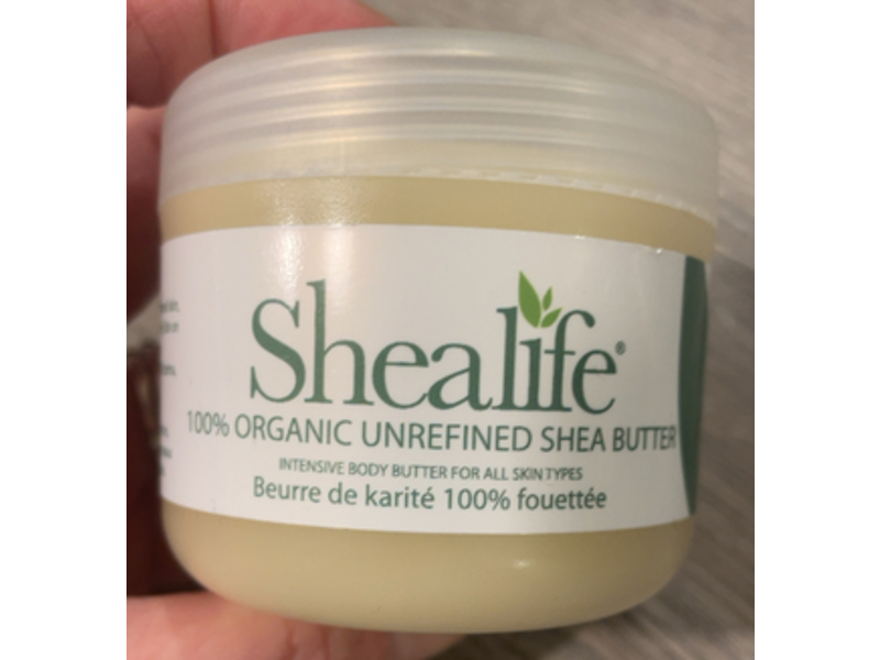 Shealife Organic Unrefined Shea Butter, 3.5 oz/100 g