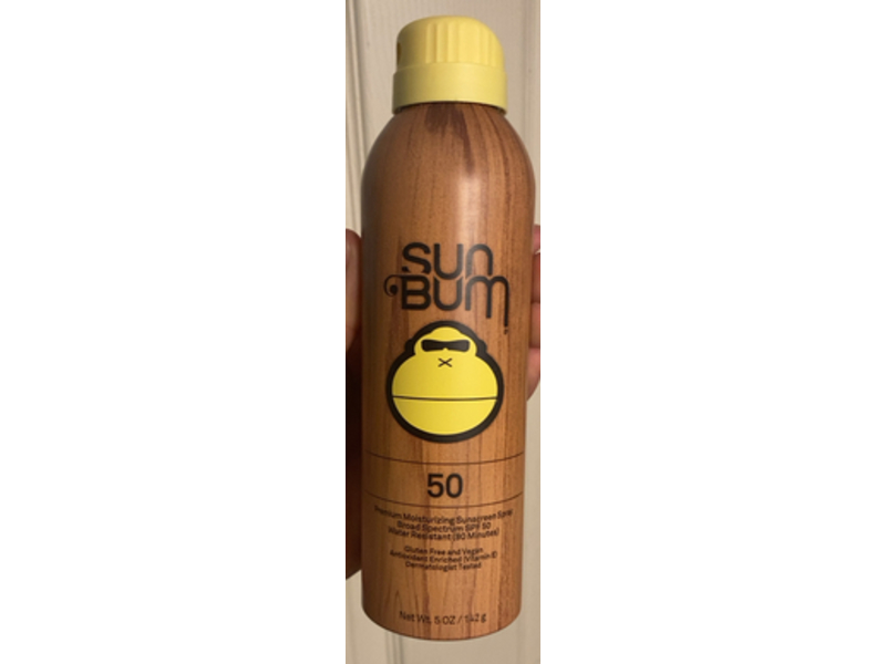 Sun Bum Premium Moisturizing Sunscreen Spray, SPF 50, 5 oz