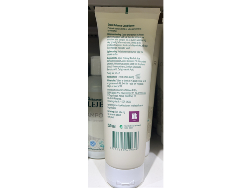 Gron Balance Pleje Mild Conditioner, 250 mL