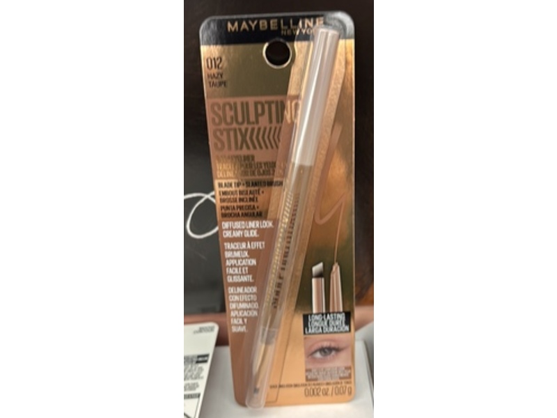 Maybelline New York Sculpting Stix 2-In-1 Eyeliner, 012 Hazy Taupe, 0.002 oz/0.07 g