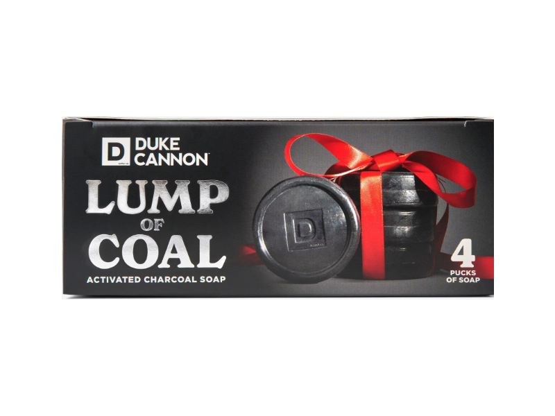 Duke Cannon Activated Charcoal Soap, Lump Of Coal, Pack Of 4