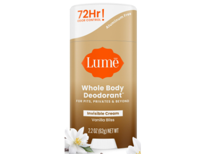 Lume Whole Body Deodorant, Vanilla Bliss, 2.2 oz/62 g