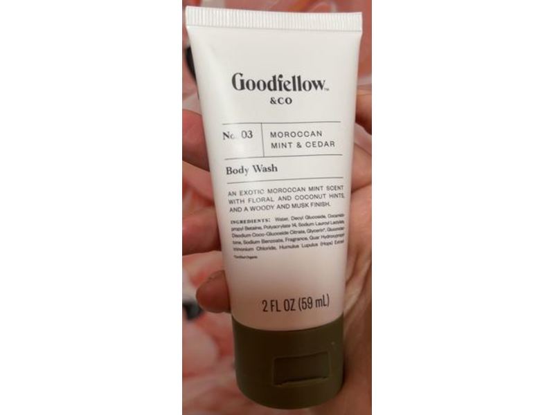 Goodfellow & Co Body Wash, Moroccan Mint & Cedar, 2 fl oz/59 mL