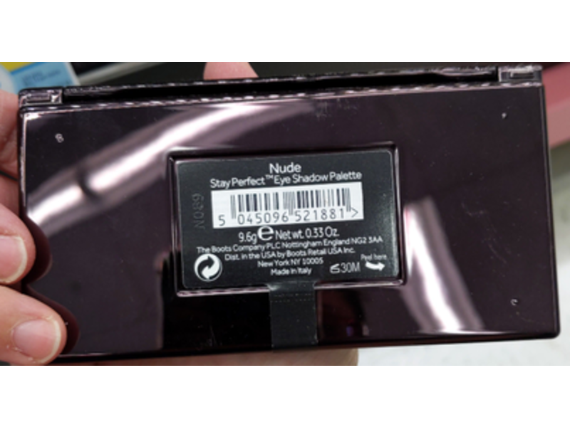 No7 Stay Perfect Eye Shadow Palette, Nude, 0.33 oz/9.6 g