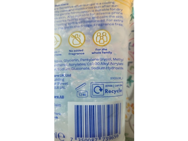 E45 Suncare After Sun Gel, 150 mL