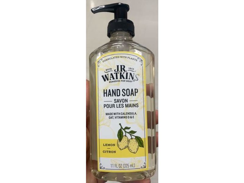 J.R. Watkins Liquid Hand Soap, Lemon, Citron, 11 fl oz/325 mL