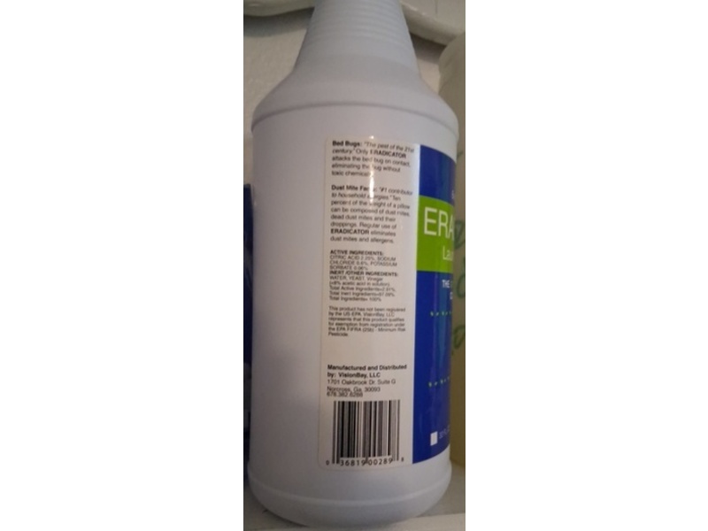 Eradicator Bed Bug and Dust Mite Laundry Treatment, Scent Free, 32 fl oz
