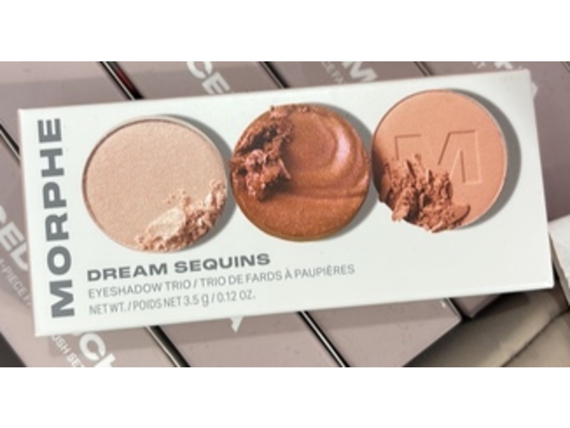 Morphe Eyeshadow Trio, Dream Sequins, 0.12 oz/3.5 oz