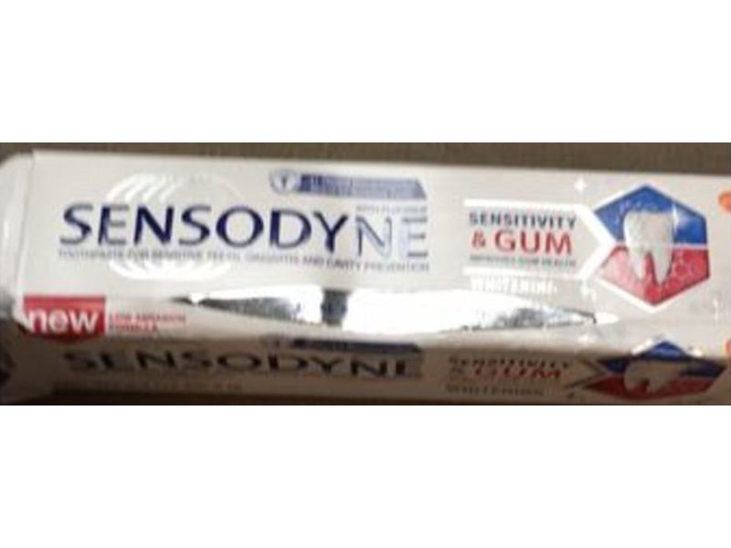 Sensodyne Sensitivity & Gum Toothpaste, Whitening, 3.4 oz/96.4 g, Pack Of 2