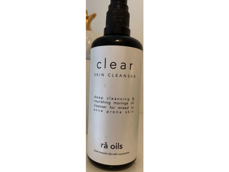 Ra Oils Clear Skin Cleanser, Deep Cleansing & Nourishing Moringa Oil, 200 mL