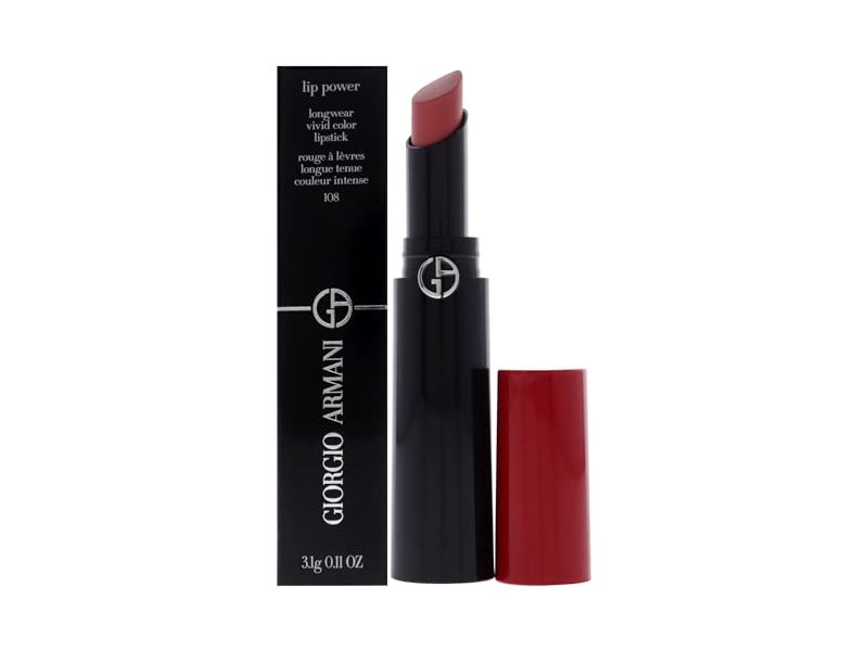 Giorgio Armani Lip Power Lipstick, 108 In Love, 0.11 oz/3.1 g