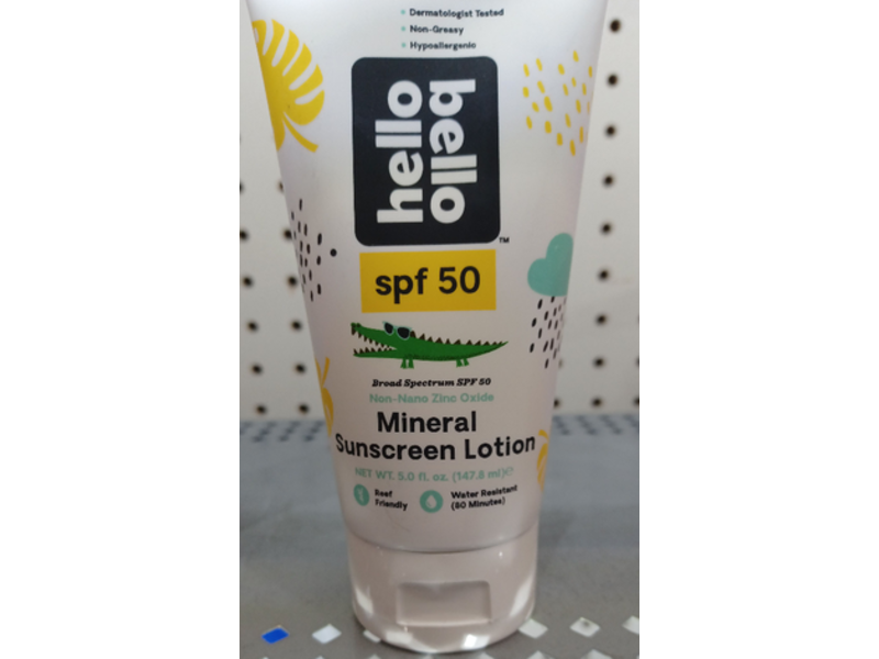 Hello Bello Mineral Sunscreen Lotion, SPF 50, 5 fl oz/147.8 mL