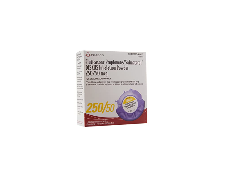 Fluticasone Propionate / Salmeterol Diskus Inhalantion Powder, 250 mcg / 50 mcg, Prasco (Rx)