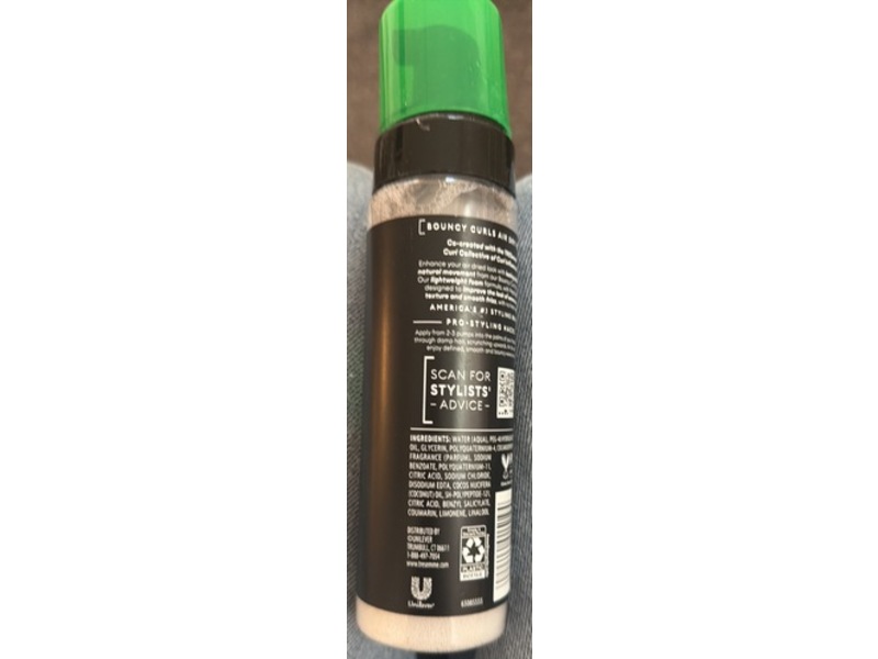 TRESemme Bouncy Curls Air Dry Foam, Peptide Blend, 7.5 fl oz/222 mL
