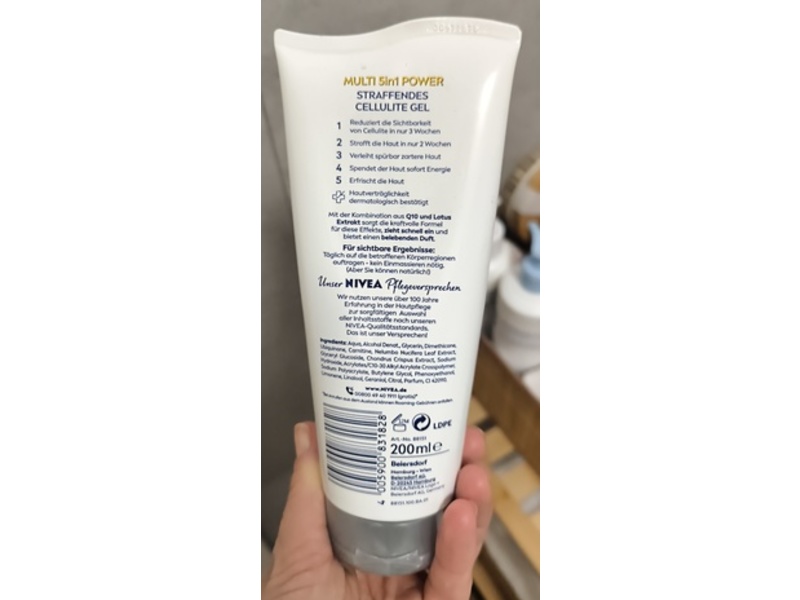 Nivea Q10 Multi 5 In 1 Power, Cellulite Gel, 200 mL