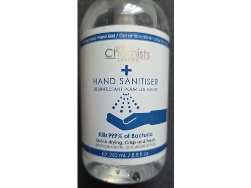 skinChemists Hand Sanitiser, 8.8 fl oz/250 mL