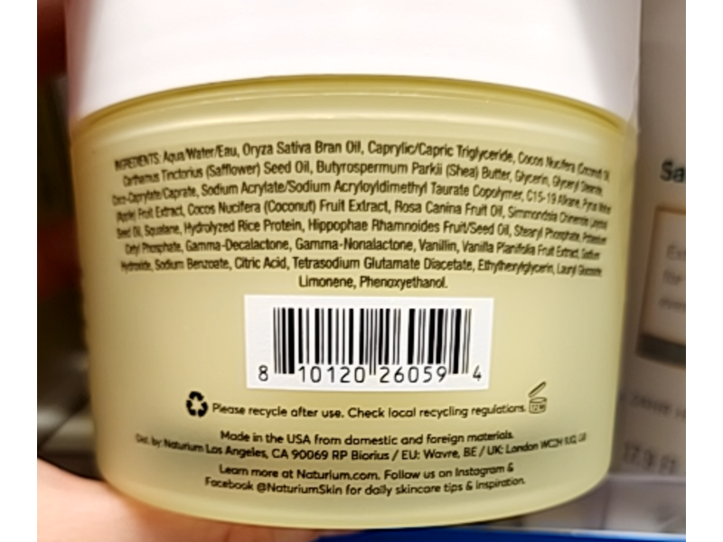 Naturium The Glow Getter Whipped Multi-Oil Body Butter, 7.7 fl oz/232 mL
