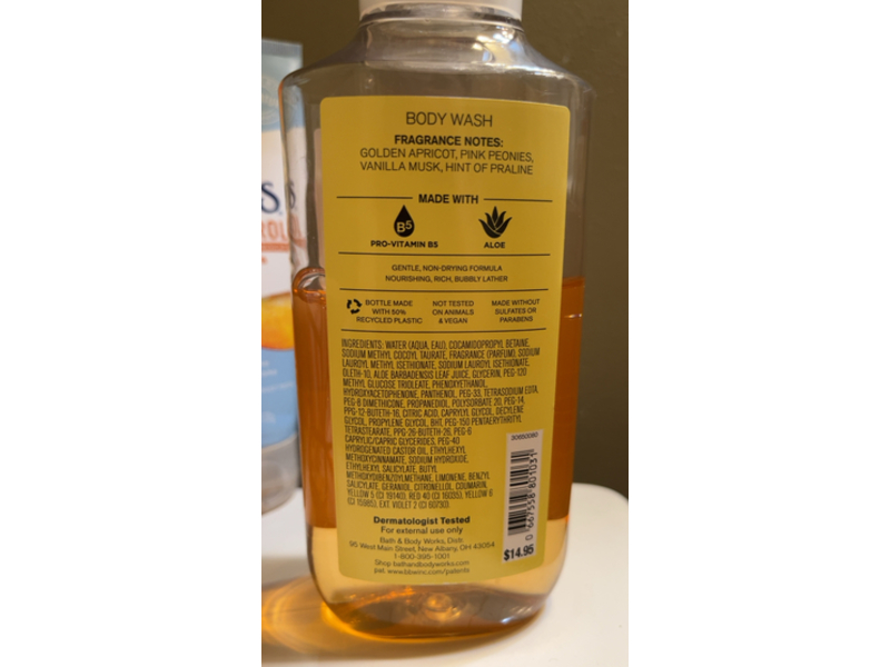 Bath & Body Works Forever Sunshine Body Wash, Pro Vitamin B5+Aloe, 10 fl oz/295 mL