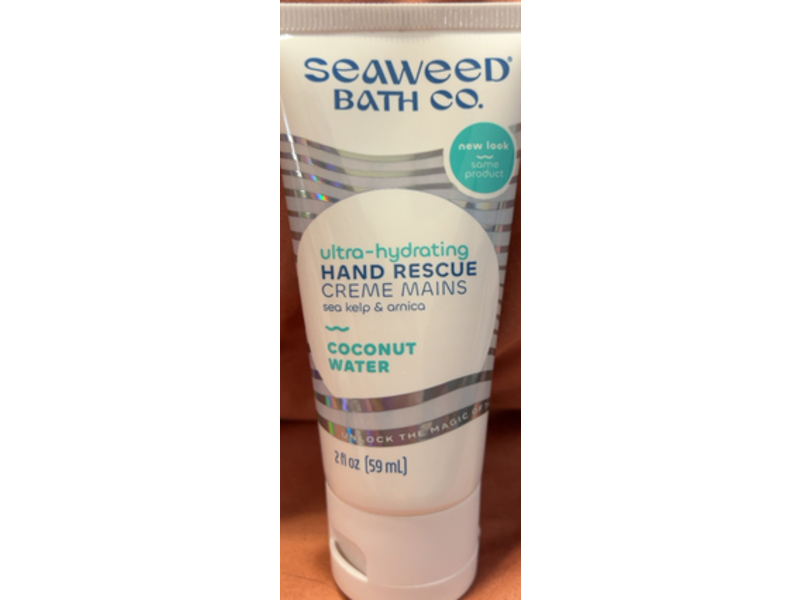 Seaweed Bath Co. Ultra-Hydrating Hand Rescue Cream, Coconut Water, 2 fl oz/59 mL