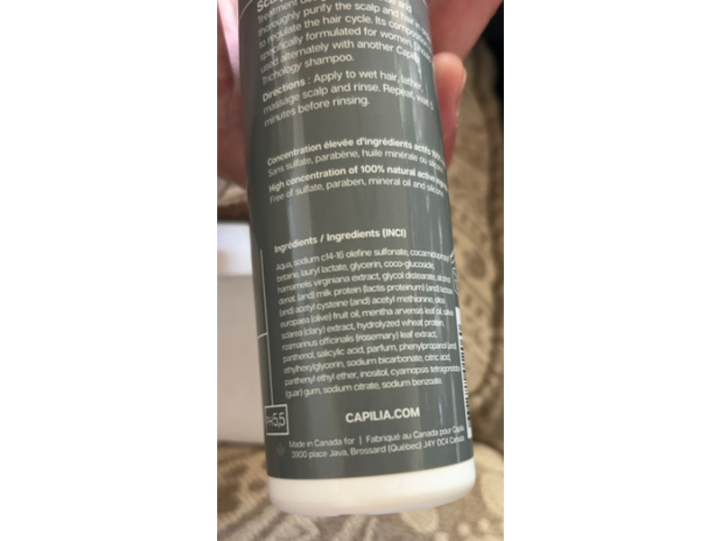 Capillia Trichology Shampoo, 8.5 fl oz/250 mL