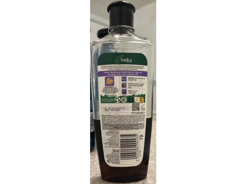 Dabur Vatika Black Seed+Multivitamin Hair Oil, 200 mL