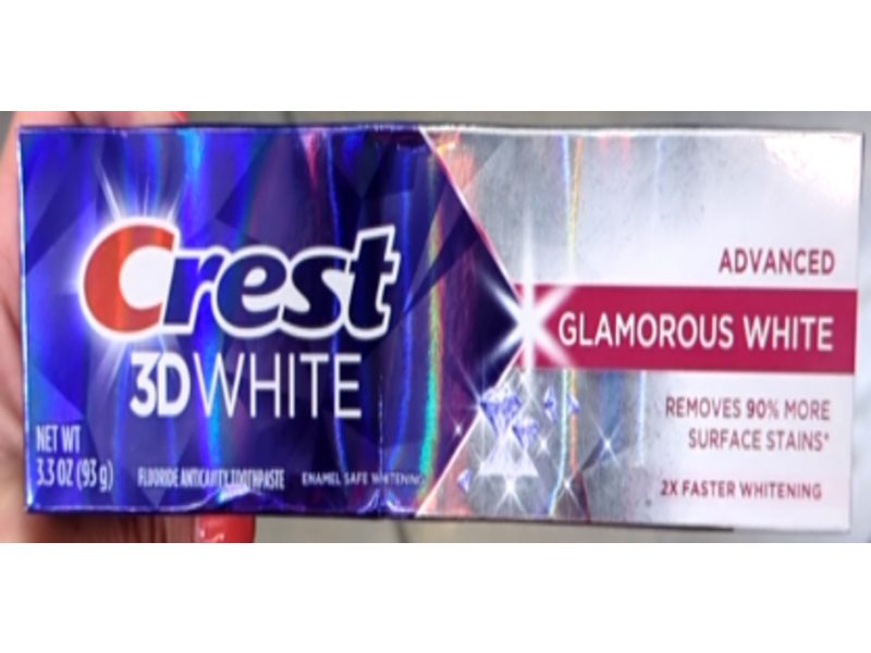 Crest 3D White Advanced Toothpaste, Glamorous White, 3.3 oz/93 g