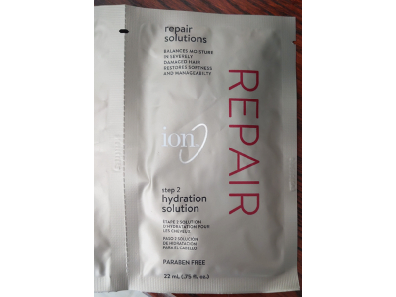 Ion Repair Solutions Step 2 Hydration Solution, Paraben Free, 0.75 fl oz/22 mL