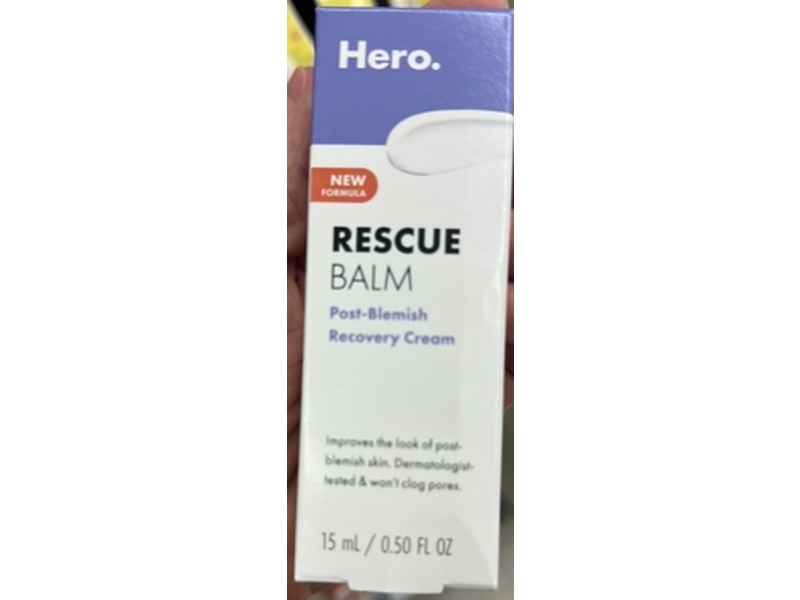 Hero Cosmetics Rescue Balm Post-Blemish Recovery Cream, 0.5 fl oz/15 mL