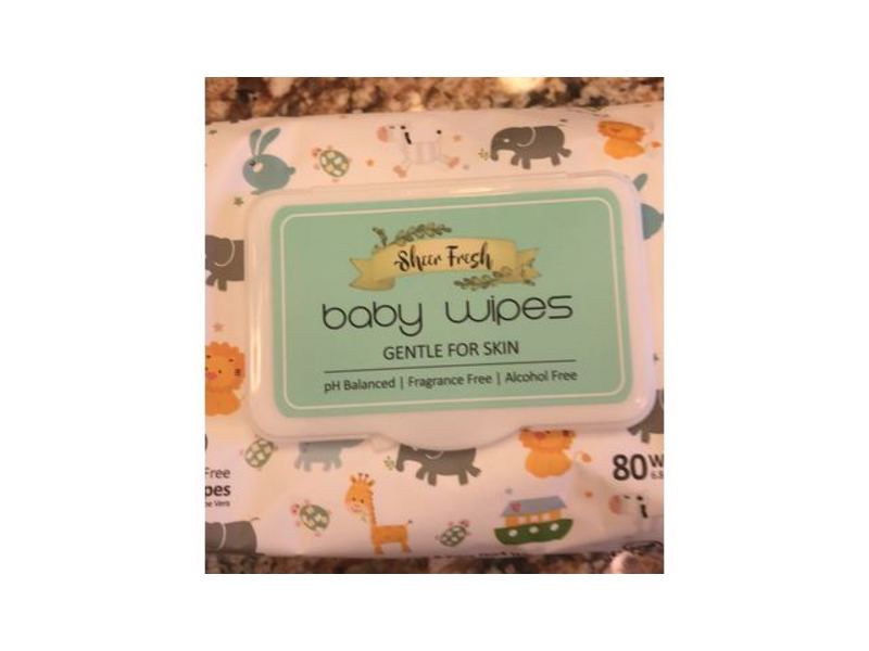 Sheer Fresh Baby Wipes, 80 Wipes