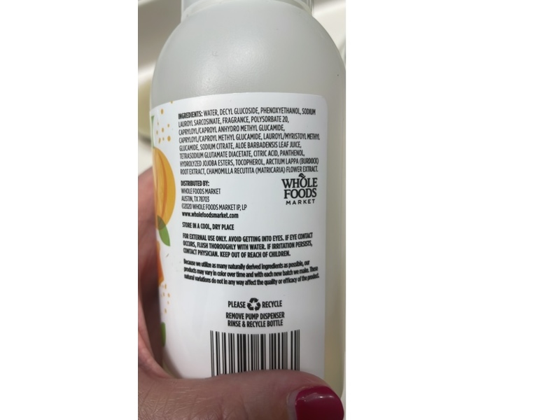 365 Whole Foods Market Foaming Hand Soap, Pumpkin Crumble, 12 fl oz/355 mL