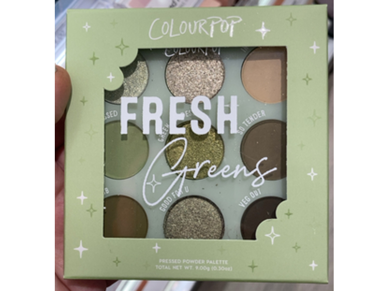 Colourpop Fresh Greens Pressed Powder Palette, 0.30 oz/7 g