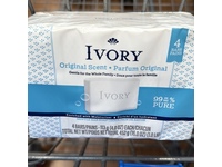 Ivory Gentle Bar Soap, Original Scent, 4 oz/113 g, Pack Of 4 - thumbnail 2