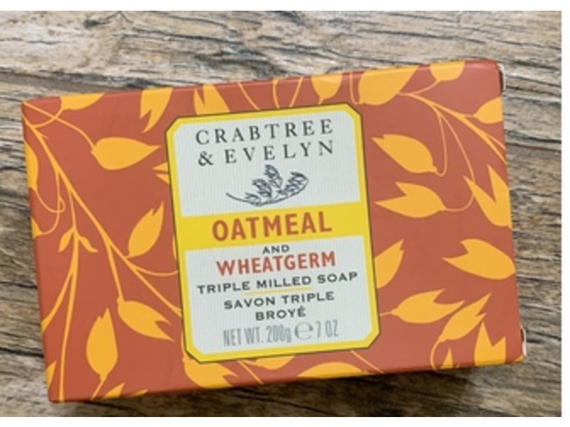 Crabtree & Evelyn Triple Milled Soap, Oatmeal & Wheatgerm, 7 oz/200 g