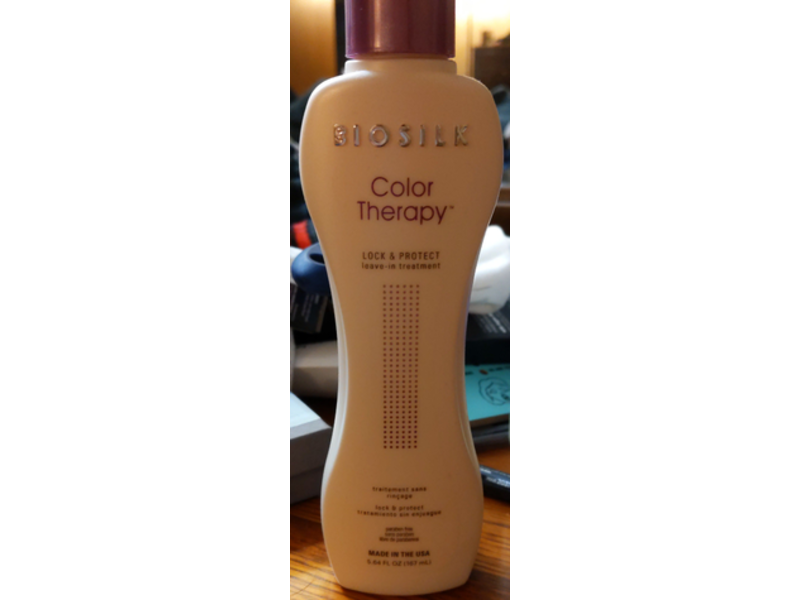 Biosilk Color Therapy Lock & Protect Leave-In Treatment, 5.64 fl oz/167 mL