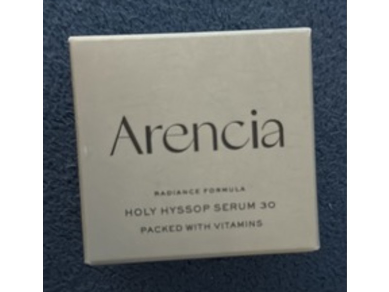 Arencia Holy Hyssop Serum 30, 1.76 fl oz/50 g