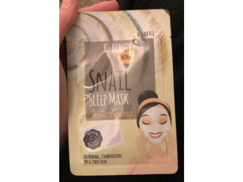 K Beauty Secrets Snail Sleeping Mask, 0.52 fl oz/15 g