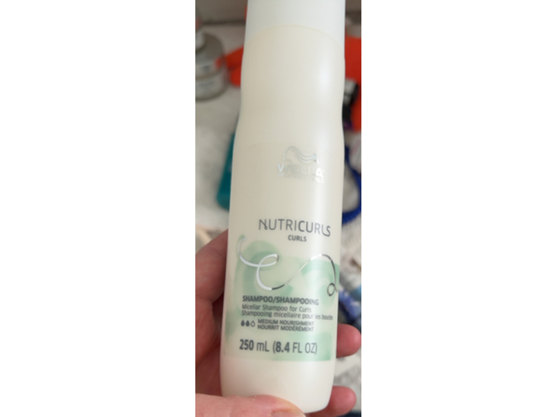 Wella Professionals Nutricurls Curls Micellar Shampoo, 8.4 fl oz/250 mL