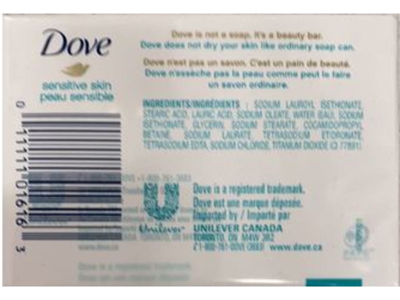 Dove Sensitive Skin Beauty Bar, 106 g, Pack Of 3