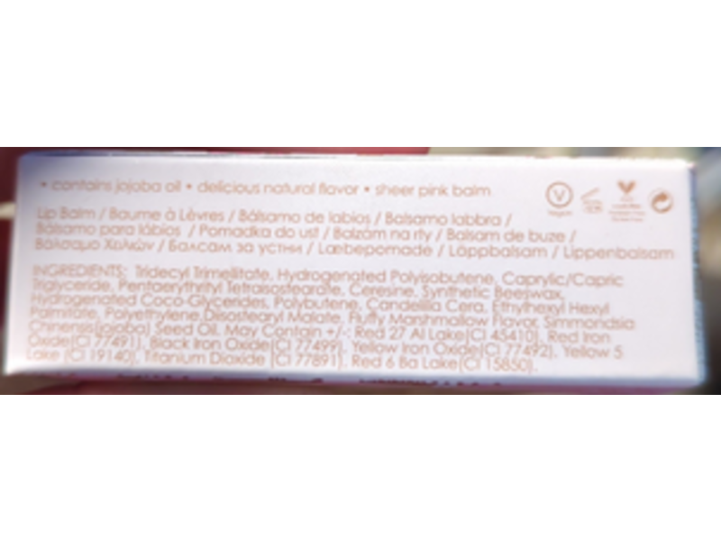 Winky Lux Sheer Pink Lip Balm, Strawberry, Vanilla, Chocolate, 13 oz/3.5 g