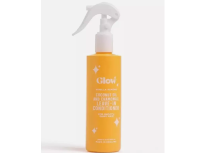 Glow Vanilla Almond Leave-In Conditioner, Coconut Oil & Chamomile, 8.45 floz/250 mL
