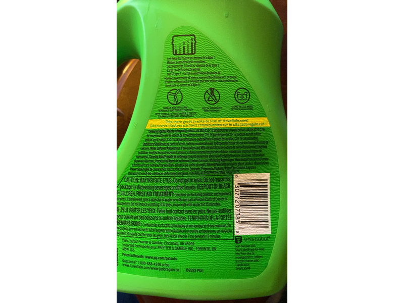 Gain Ultra Oxi Boost+Waterfall Delight Laundry Detergent, 45 Loads, 65 fl oz/1.92 L