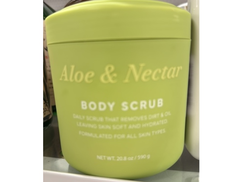 Nectar Body Scrub, Aloe & Nectar, 20.8 oz/590 g