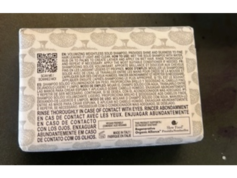 Davines Volumizing Solid Shampoo Bar, Volu, 3.5 oz/100 g