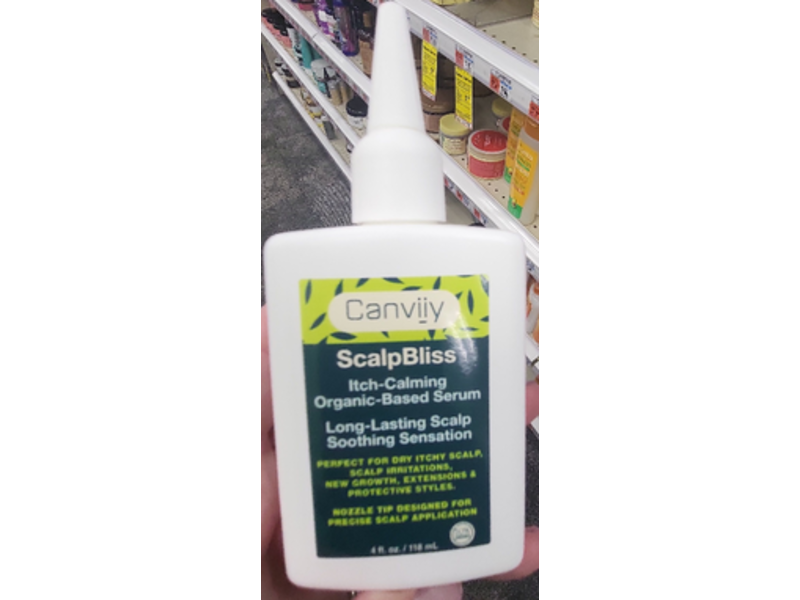 Canviiy Scalp Bliss Itch-Calming Organic-Based Serum, 4 fl oz/118 mL