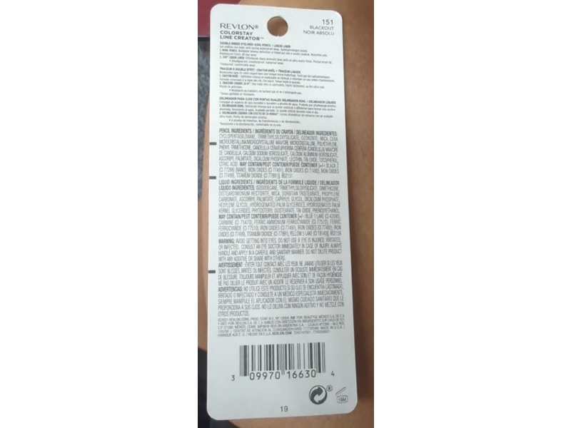 Revlon Colorstay Line Creator Double Ended Eyeliner, 151 Blackout, 0.07 fl oz/2 mL