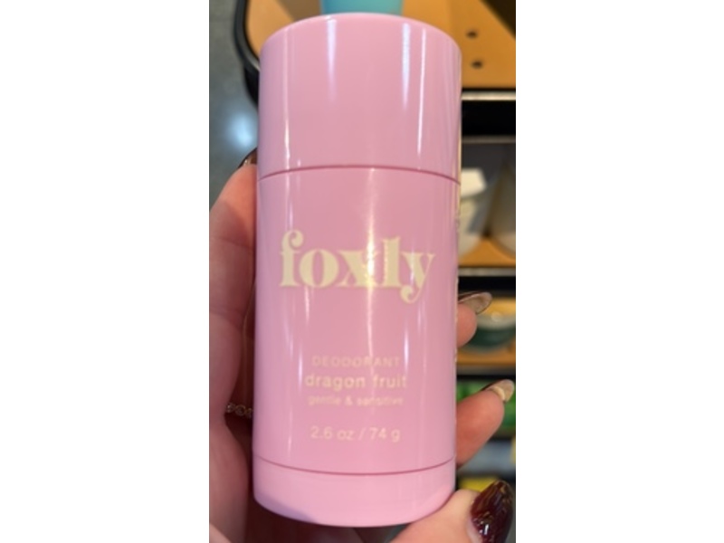 Foxly Deodorant, Dragon Fruit, 2.6 oz/74 g