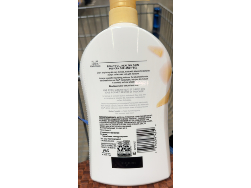 Olay Ultra Moisture Body Wash, Shea Butter, 33 fl oz/975 mL