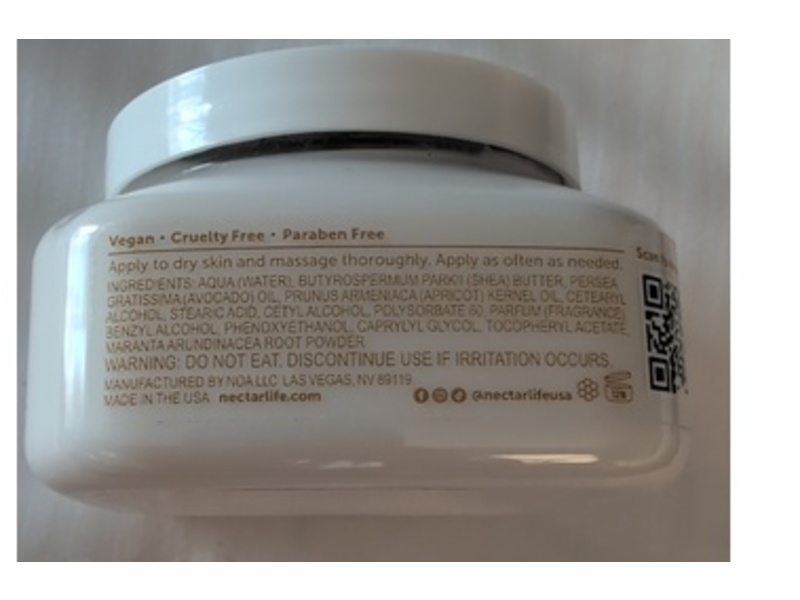 Nectarlife Body Butter, Milk & Honey, Shea Butter, 8 oz/227 g